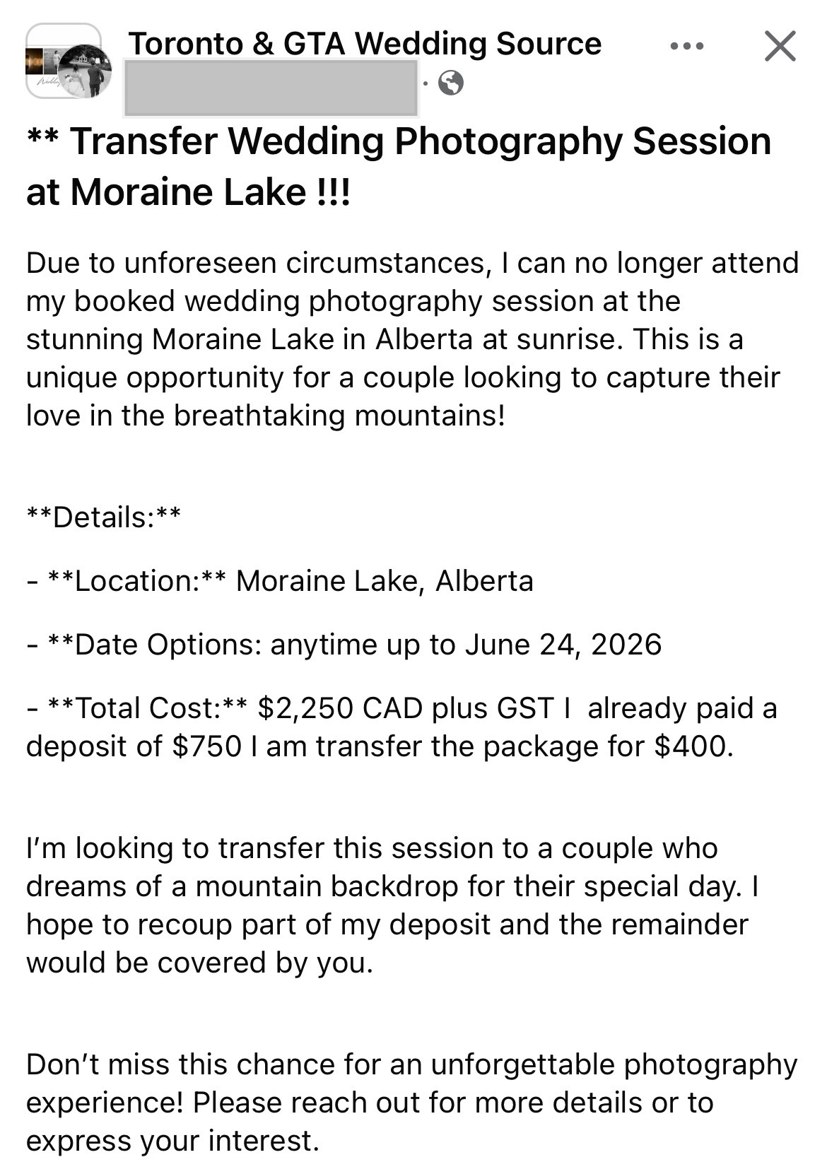 Wedding vendor complaint